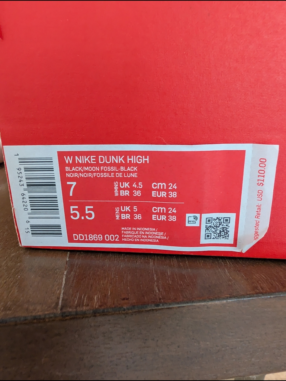 Nike Women's Dunks High Moonfossil - Picture 6 of 6